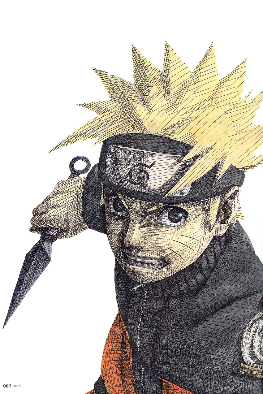 Naruto arrabbiato con Kunai - Sfondo del telefono HD