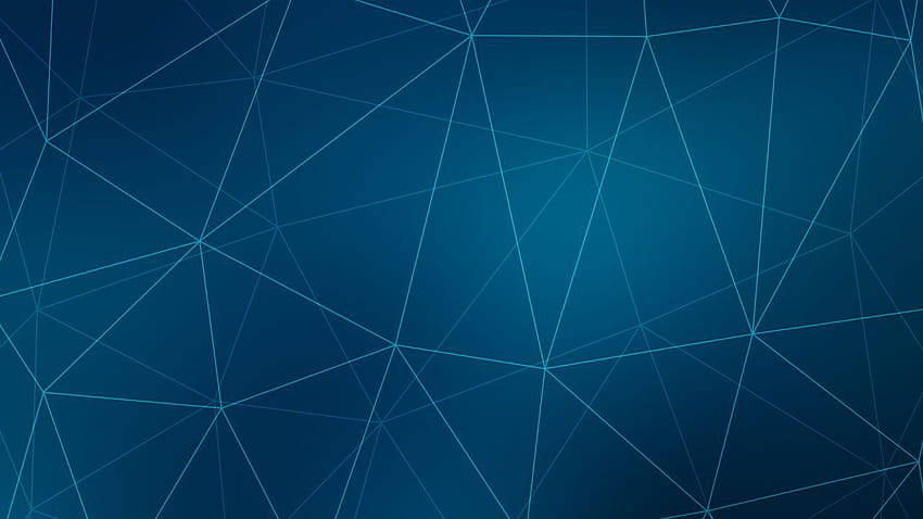 Polygons, Network, Blue, , Abstract HD wallpaper