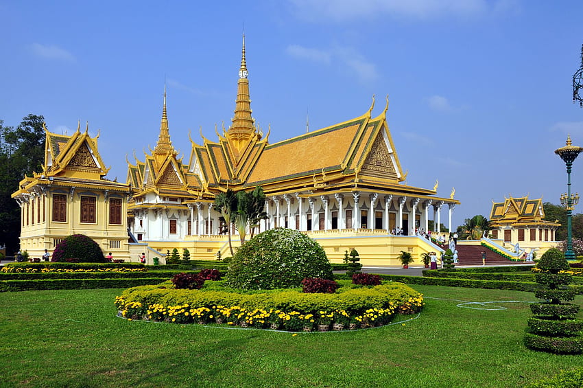 Най-гледан Кралски дворец, Пном Пен HD тапет
