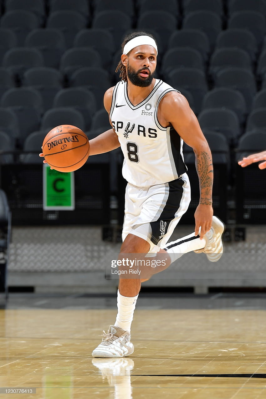 Patty Mills of the San Antonio Spurs handles the ball during the game. in 2021. San antonio spurs, Patty mills, Spurs HD phone wallpaper