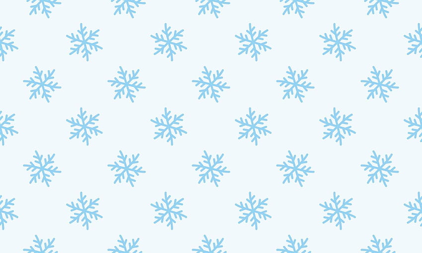 Прост безшевен модел на снежинка. Син сняг на бял фон. Абстрактна, опаковъчна декорация. Символ на зимата 4746757 Векторно изкуство във Vecteezy, Снежен модел HD тапет