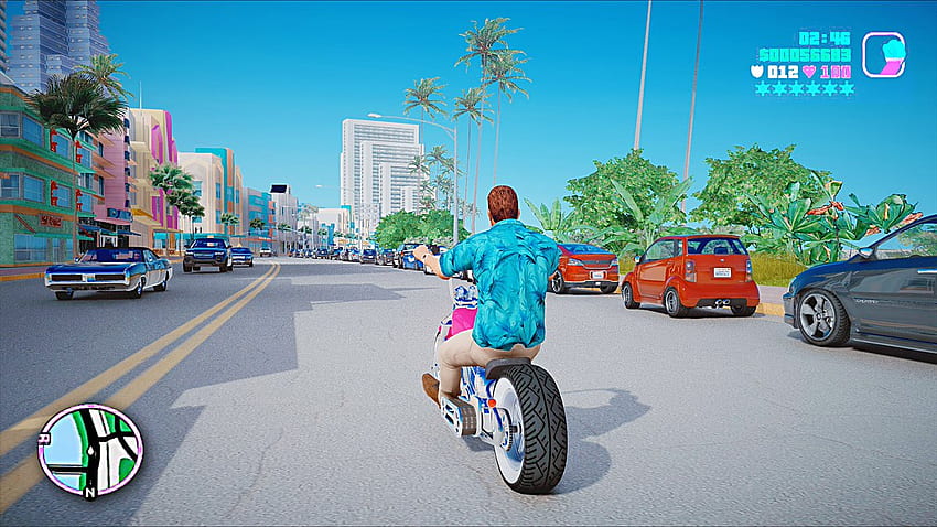 DubstepZz GTA: Vice City Tommy Vercetti REMASTERED Graphics! 2020 Next Gen 60fps Ray Tracing [GTA 5 PC Mod] Fond d'écran HD