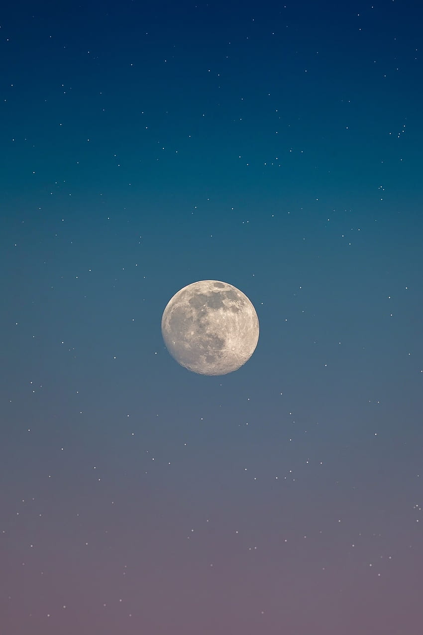 Schöner Mond, wenn das Wetter schön ist HD-Handy-Hintergrundbild