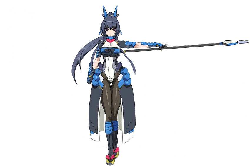 Honda Futayo, lanza, anime, traje de cuerpo, kyokai senjo sin horizonte, niña fondo de pantalla