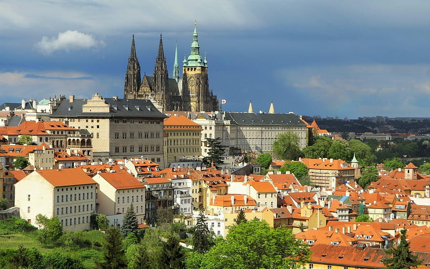 Castillos europa praga republica checa, Castillos de europa fondo de pantalla