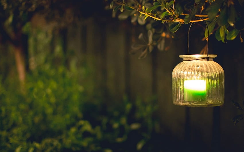 【ツ】, suasana hati, lilin, cahaya, lampu, hijau, lentera Wallpaper HD