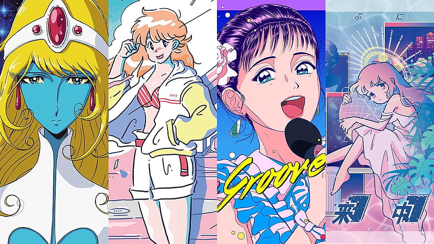 고전적인 애니메이션 아트 스타일(90년대, 80년대 일본 도시 팝 스타일)을 찾고 있습니다: 엔진, 애니메이션 90년대 HD 월페이퍼