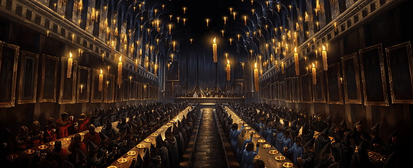 Grande salle Harry Potter, Grande salle de Poudlard Fond d'écran HD