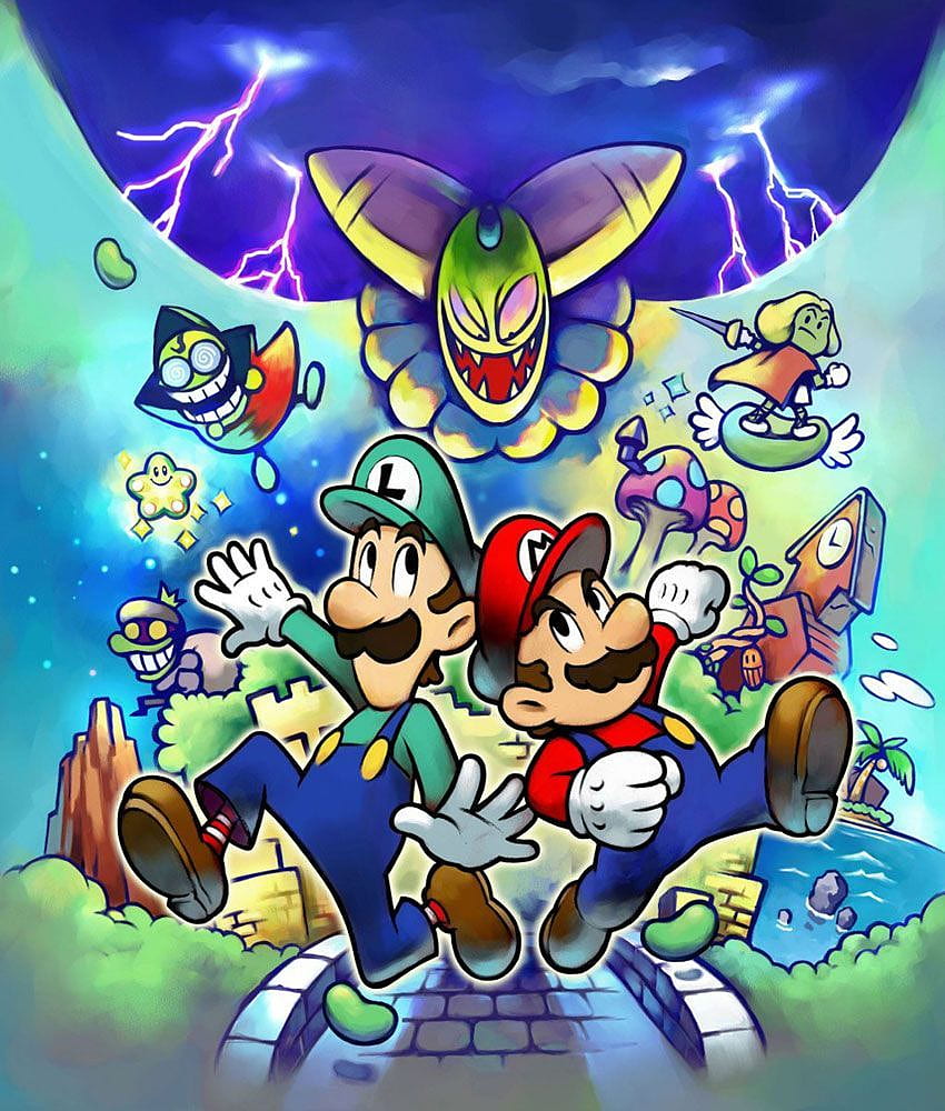 Ilustrasi Seni Kotak. Mario & Luigi: Superstar Saga. Seni super mario, Mario dan luigi, seni Mario wallpaper ponsel HD