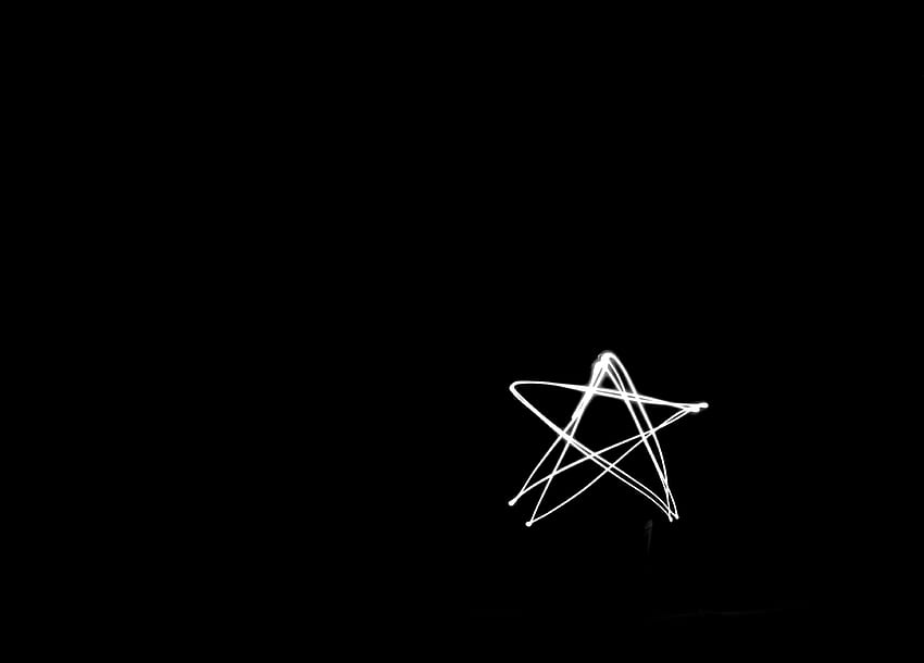 Połysk, światło, minimalizm, czarne tło, gwiazda Tapeta HD
