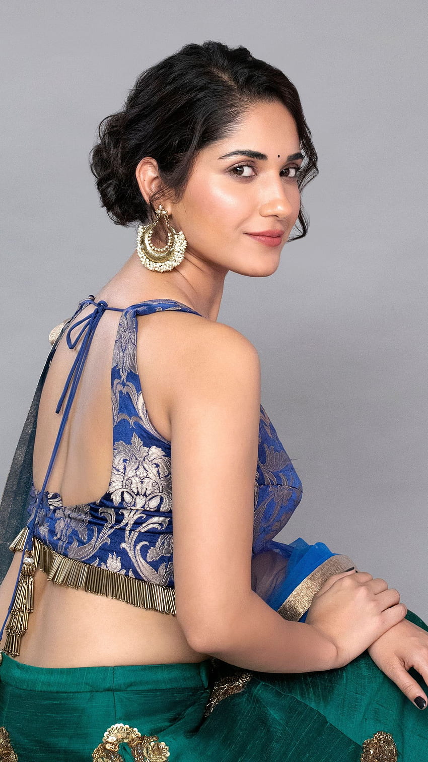 Ruhani Sharma, amante dei sari, attrice telugu Sfondo del telefono HD