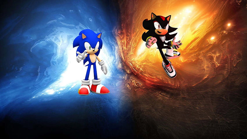 Sonic Vs Shadow, Cool Sonic and Shadow HD wallpaper
