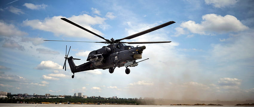 Wojsko, Helikopter, Mil Mi 28, Podwójny szeroki, Panoramiczny, , Tło, 2814, 2560X1080 Wojskowy Tapeta HD