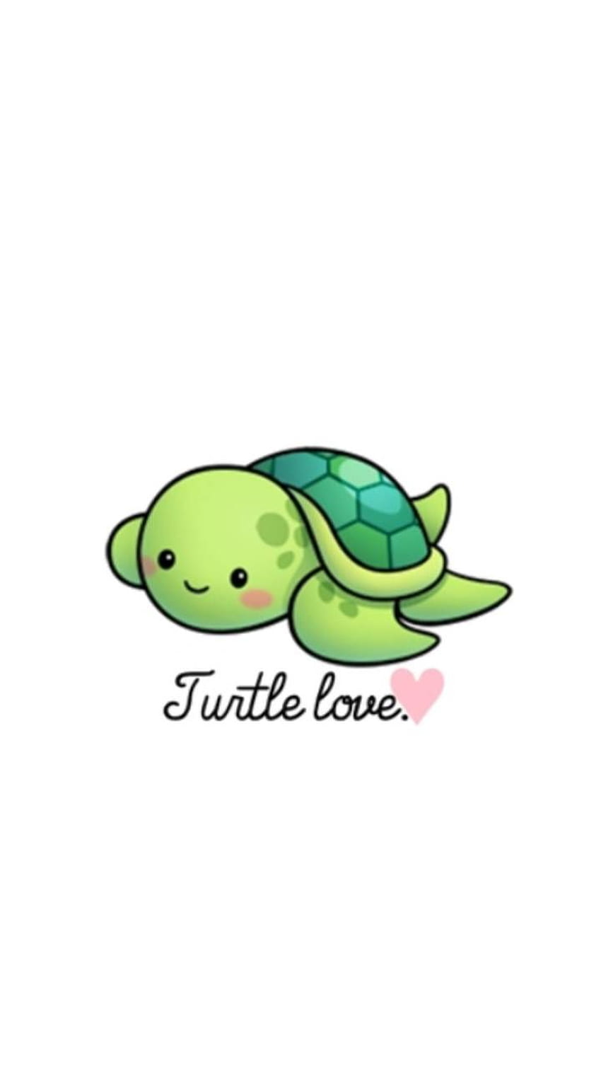 Turtle love by Lovely_nature_27 - 6a. Cute turtle cartoon, Turtle love,  Cute turtle drawings, Cartoon Sea Turtle HD phone wallpaper | Pxfuel