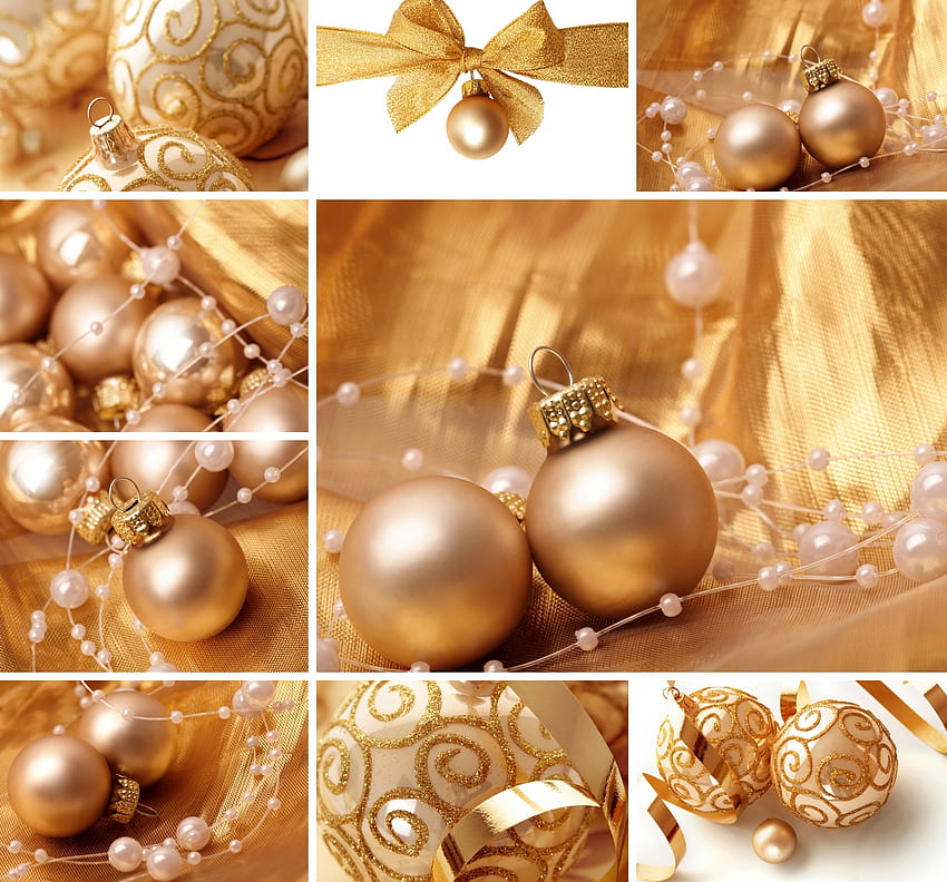 Christmas Balls, merry christmas, graphy, pretty, christmas, balls, collage HD wallpaper