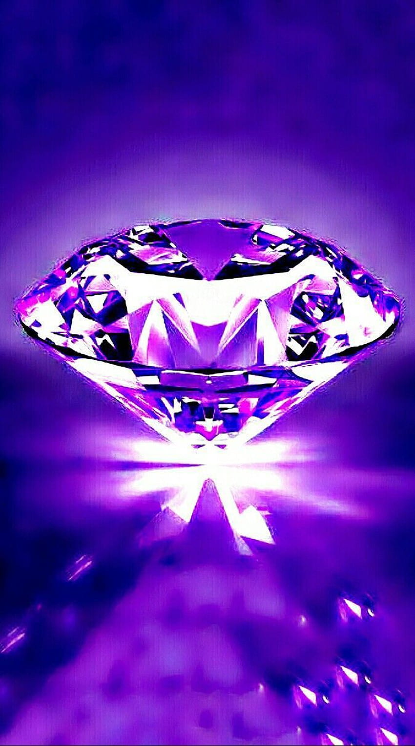 Purple Diamonds, Cool Galaxy Diamond HD phone wallpaper