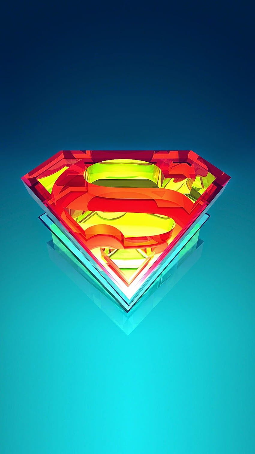 Super-homem, logotipo do herói, iPhone 5s - Justin Papel de parede de celular HD