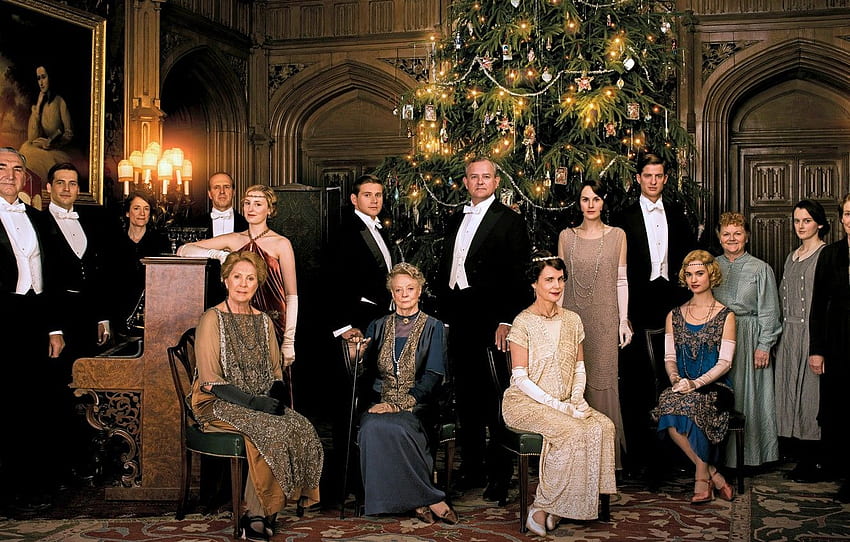 Christmas, the series, actors, characters, Downton, Downton Abbey HD wallpaper