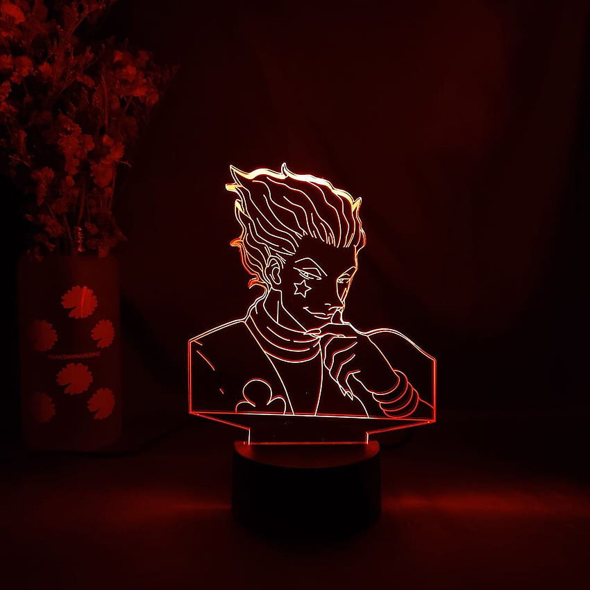 Figura de Hunter x Hunter, lámpara de ilusión 3D Hisoka, mesa LED, luz nocturna de Anime, habitación de niños, decoración de noche, regalo de iluminación navideña. Luces nocturnas LED. - AliExpress, 1080X1080 Hisoka fondo de pantalla del teléfono