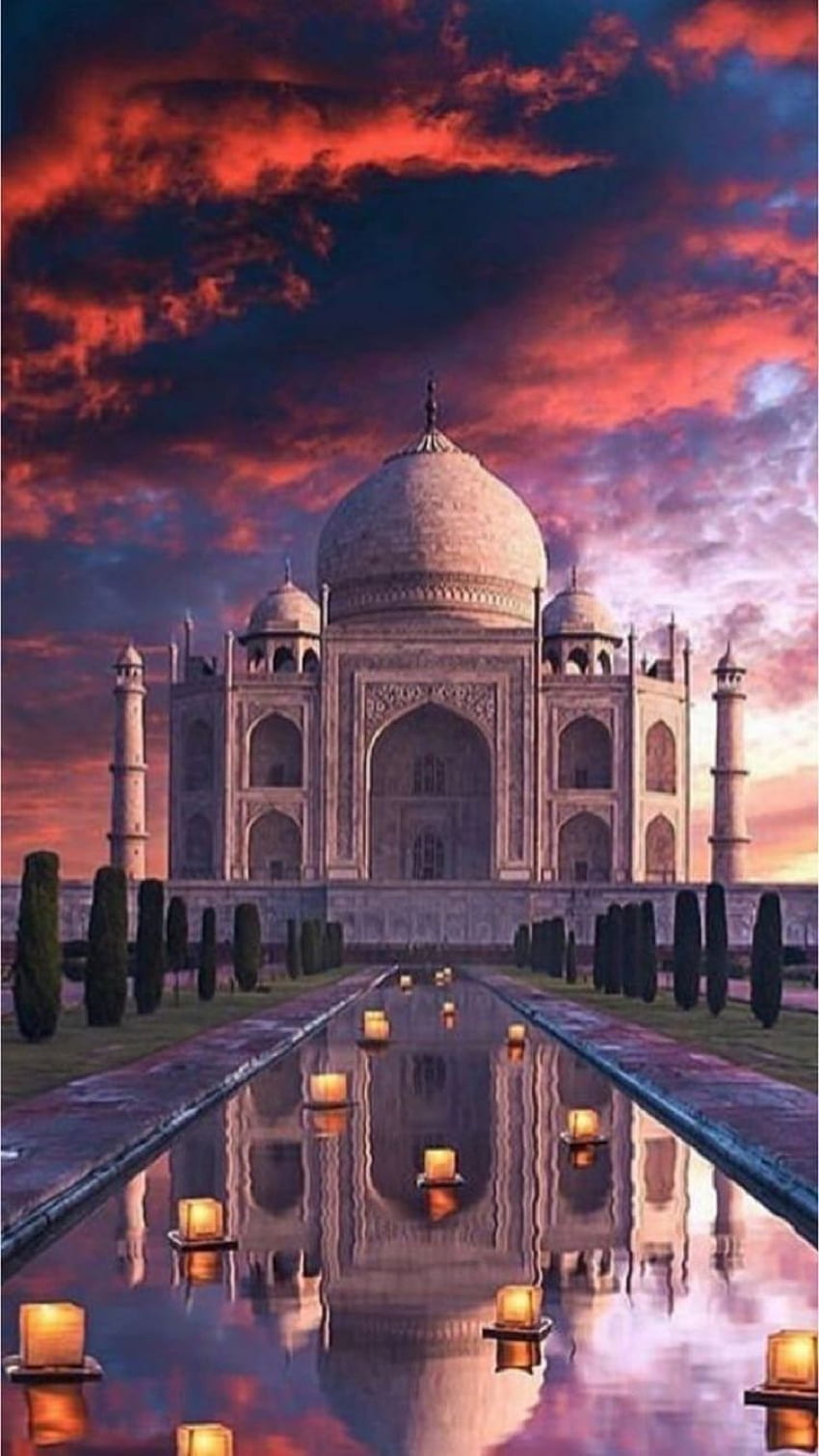 Taj Mahal Sunset .. Fundo, , iPhone, Android. Viagem à Índia, Taj Mahal, Taj Mahal Índia, Taj Mahal Sunset Papel de parede de celular HD