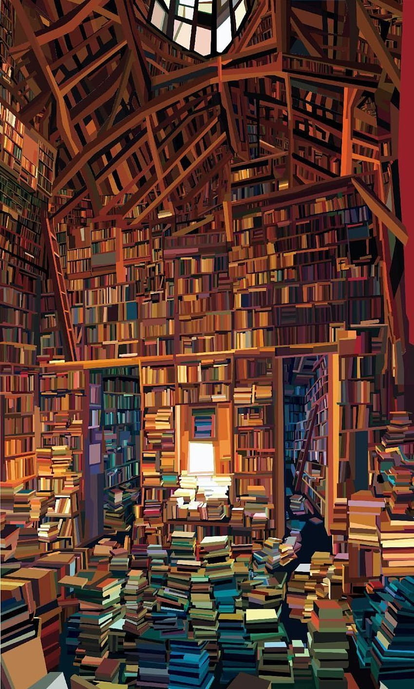 Madeline H. On Background . Dream Library, Home Libraries, Book Lovers, Cool Library HD phone wallpaper