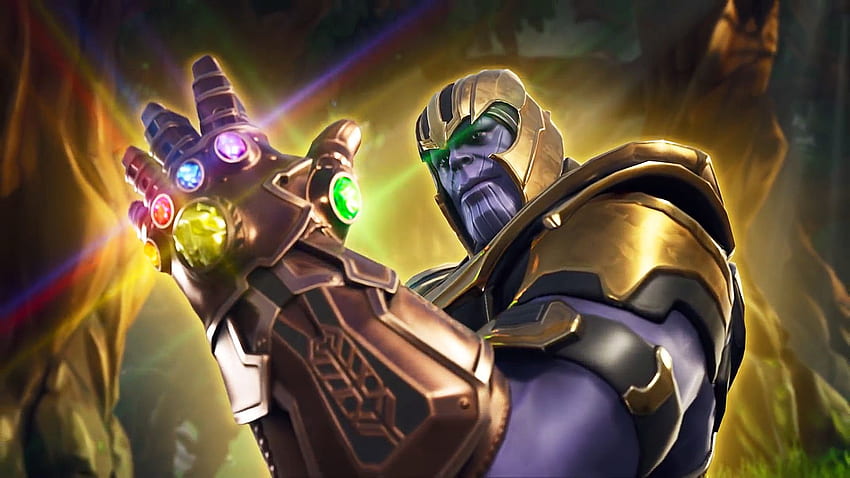 de Infinity Gauntlet, Thanos Neon fondo de pantalla
