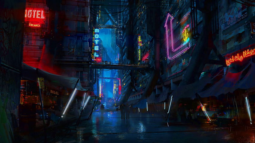 Cyberpunk City Concept Art 4k Wallpaper,HD Artist Wallpapers,4k Wallpapers ,Images,Backgrounds,Photos and Pictures