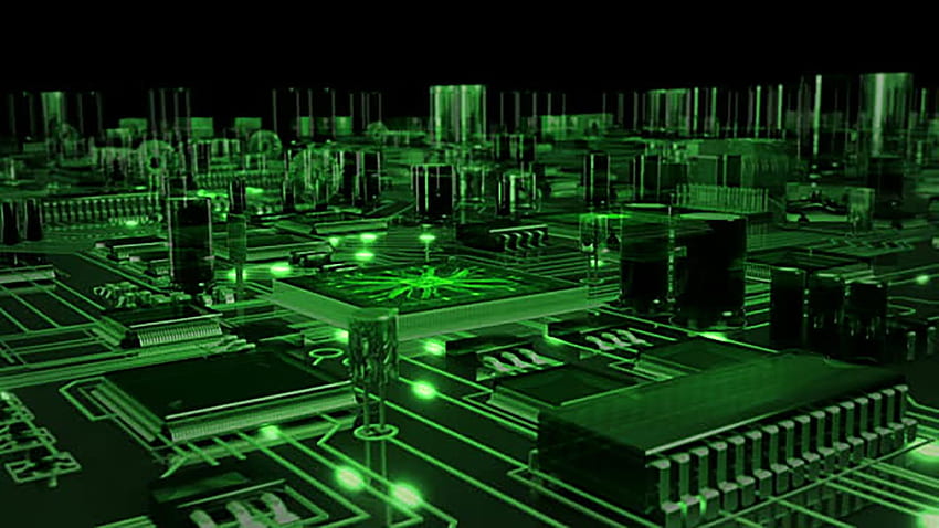 Elektronische Platine für Android, Green Circuit Board HD-Hintergrundbild