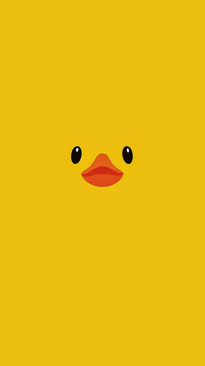 Gummi-Enten-, gelbe Enten-Karikatur HD-Handy-Hintergrundbild