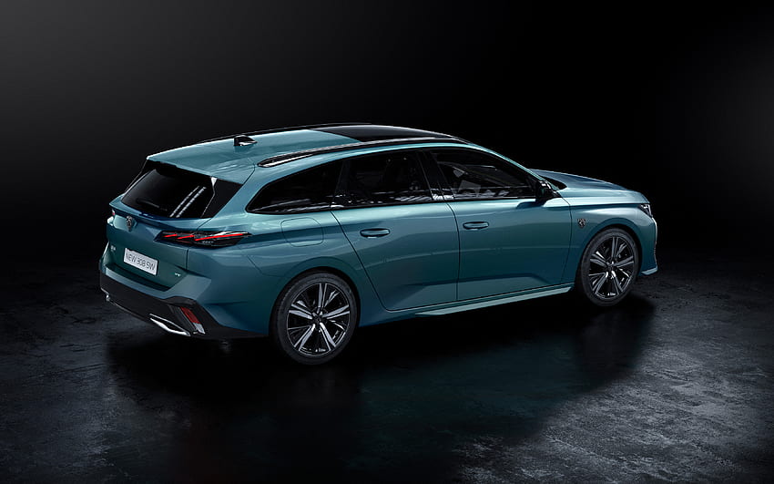 Peugeot 308 SW HYBRID, , wagons, 2021 cars, back view, 2021 Peugeot 308 SW, french cars, Peugeot HD wallpaper