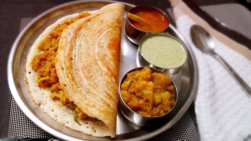 Gobi Masala Dosa Recipe. Indian Breakfasts - Palate's Desire HD wallpaper