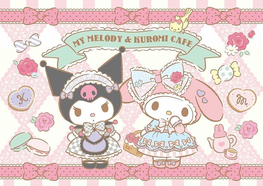 My Melody & Café Kuromi. OK. Sanrio e Sanrio, Café Kawaii papel de parede HD