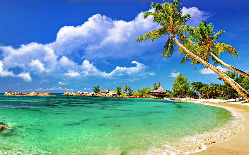 Goa Beach Blue Themes - süß für Chromebooks - & Hintergrund HD-Hintergrundbild