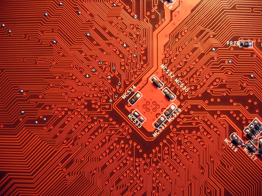 For > Red Circuit Board Background. Circuit board, Dark Circuit HD wallpaper