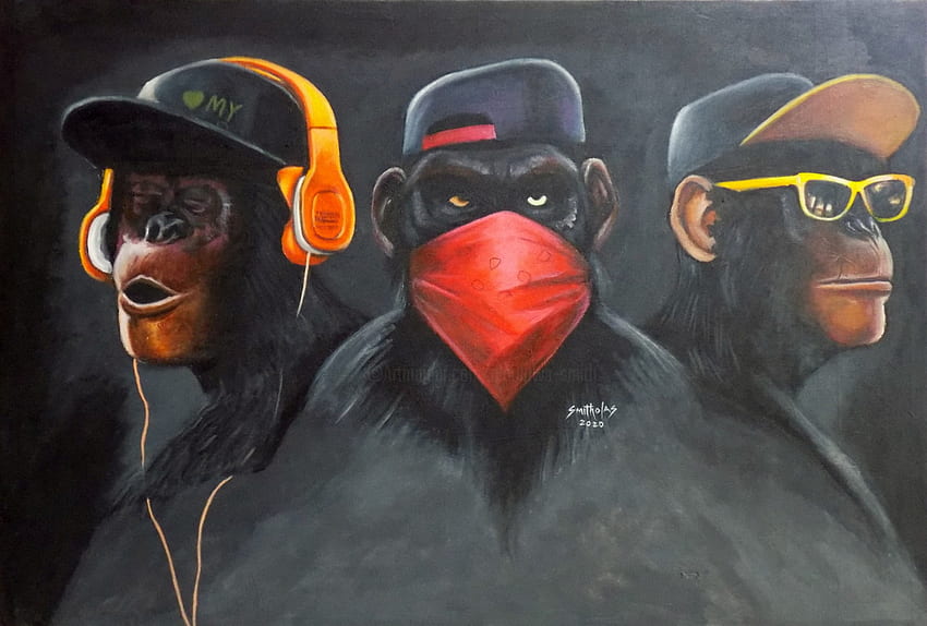 Wise Swag Monkeys - Novocom.top, 3 Wise Swag HD wallpaper
