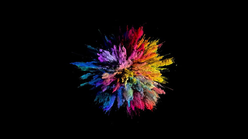 Color Explosion, Powder Explosion HD wallpaper