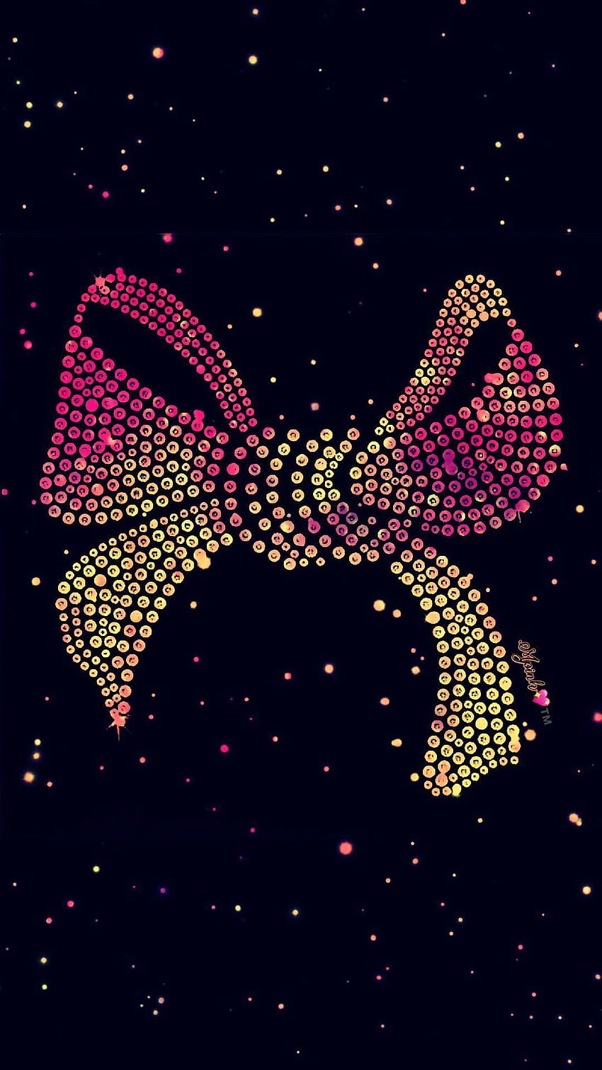 Bling Pink Bow Galaxy - Rose Gold Minnie Mouse - , Cute Minnie Mouse Glitter wallpaper ponsel HD