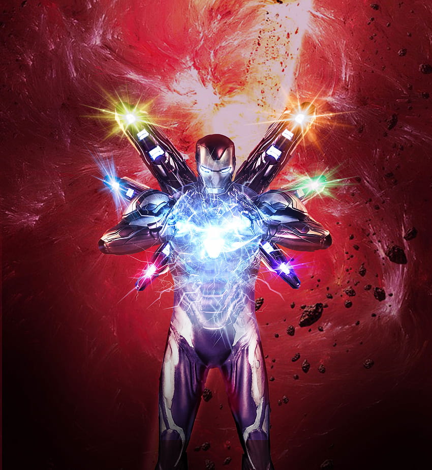 Iron Man Neon HD wallpaper download