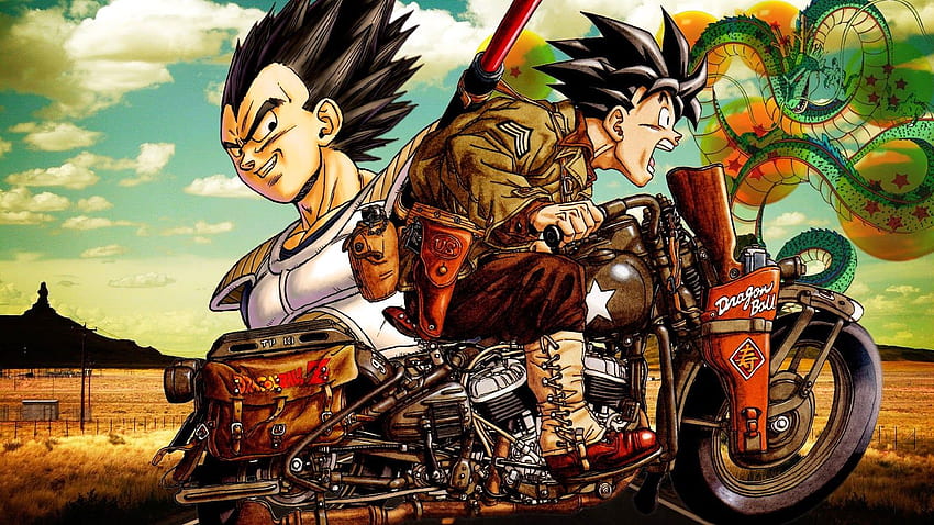 Dragon Ball Z Dragon Ball Son Goku Vegeta Shenron Motocicleta - Resolución:, Impresionante Vegeta fondo de pantalla