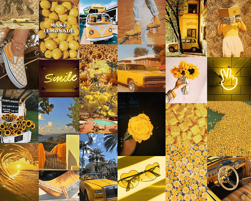 SUMMER BABY Yellow collage kit - / aesthetic HD wallpaper | Pxfuel