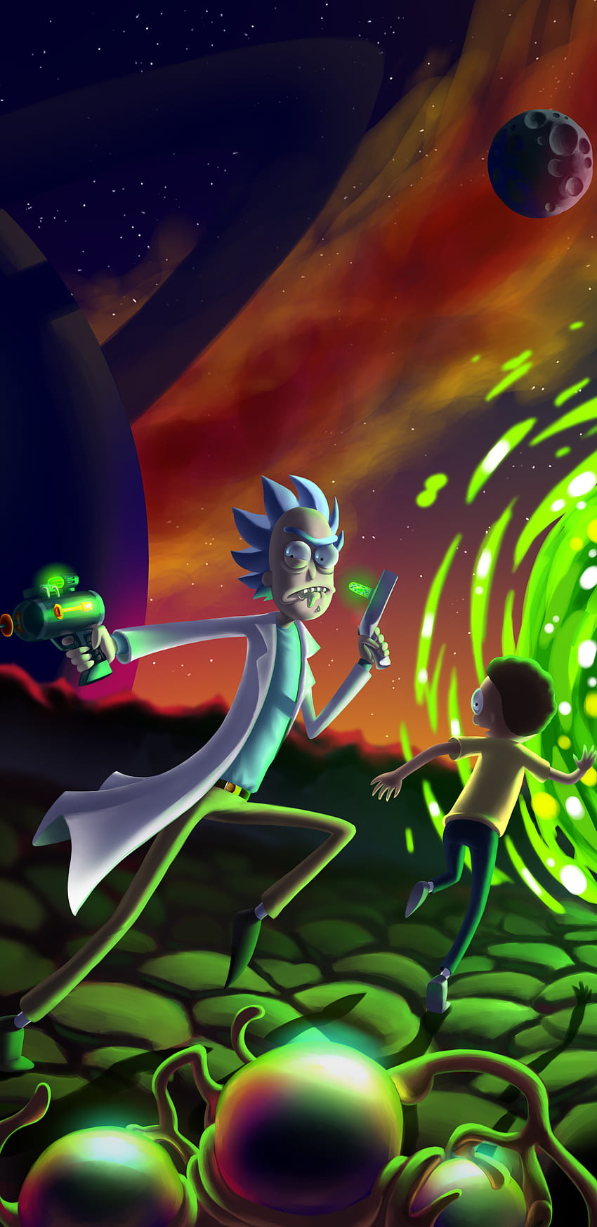 Rick And Morty Fan Art Samsung Galaxy Note 9, 8, S9, S8, SQ , , Background, and HD phone wallpaper
