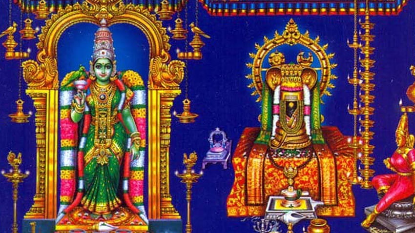 Goddess Madurai Meenakshi Amman & . Godess HD wallpaper