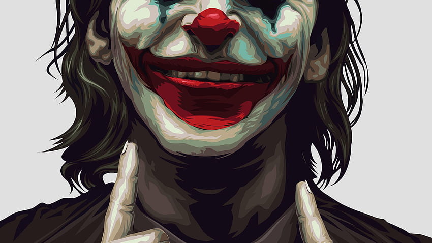 Wajah Badut, Joker Tertawa Wallpaper HD