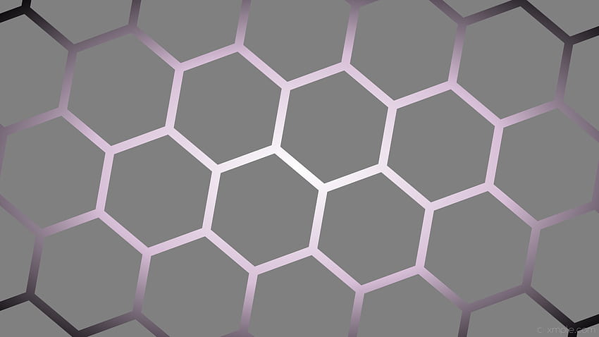 Grey Black Gradient Purple Hexagon White - White - HD wallpaper