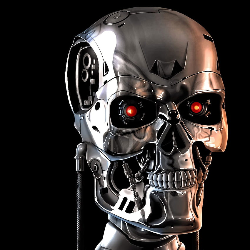 3D Robot Of The Future Abstract Head - Terminator Face - - HD phone wallpaper
