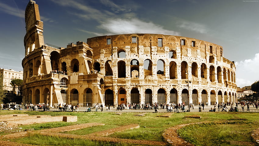 Colisée, Rome, Italie, voyage, tourisme, Architecture - Haute Résolution , Italie Voyage Fond d'écran HD