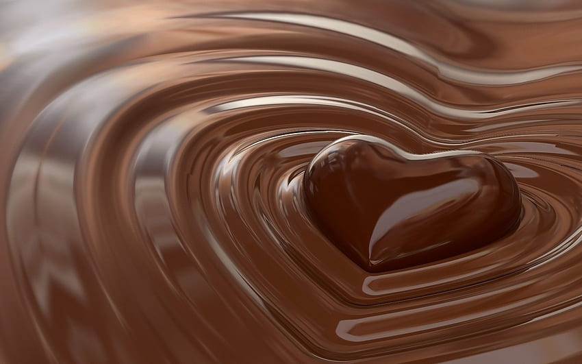Liburan, Makanan, Hati, Cokelat, Hari Valentine Wallpaper HD