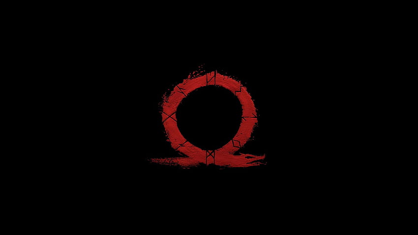God of War, omega, logo, video oyunu, God of War Minimalist HD duvar kağıdı