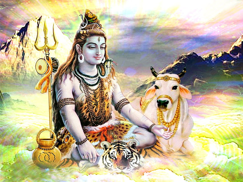 Lord Shiva Cartoon &, Shiva Paintings HD wallpaper | Pxfuel