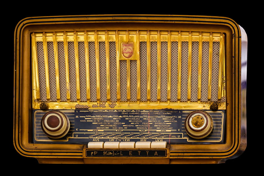 tube radio and background HD wallpaper
